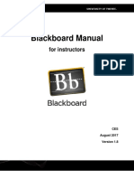 Blackboard Manual: For Instructors