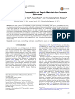 Evaluation of The Compatibility of Repair Materials For Concrete