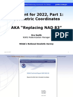 Blueprint For 2022, Part 1: Geometric Coordinates AKA "Replacing NAD 83"