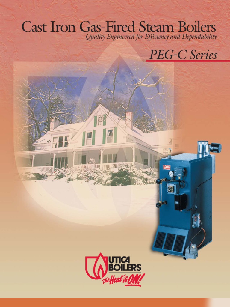 Utica PEGC Gas Fired Steam Boilers Brochure PDF Boiler Chimney