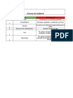 Criterios de Auditoria