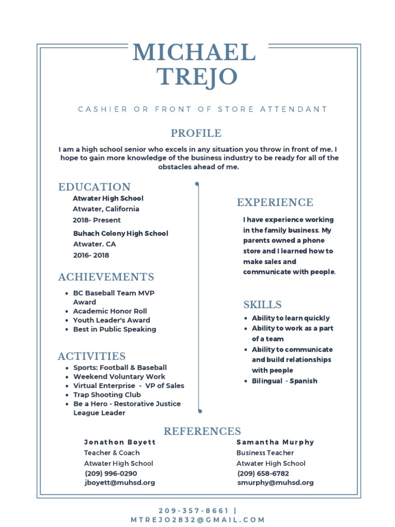 Target Cashier Resume PDF