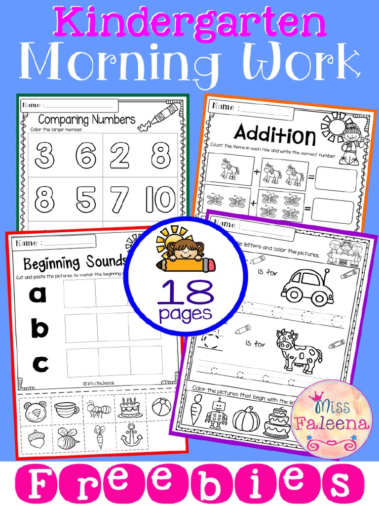 Free Kindergarten Morning Work 45543 | PDF | Mass Media | Intellectual ...