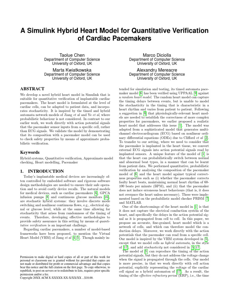Heartmodel in Simulink | PDF | Artificial Cardiac Pacemaker ...