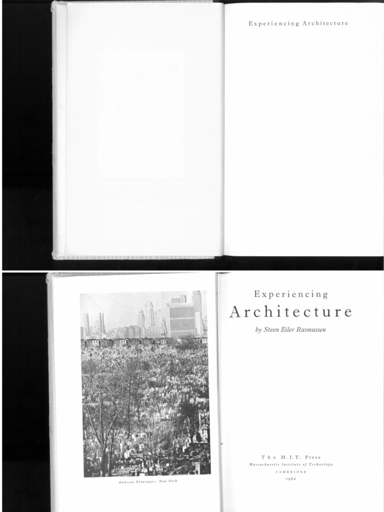 Steen Eiler Rasmussen - Experiencing Architecture (1962, The M.I.T ...