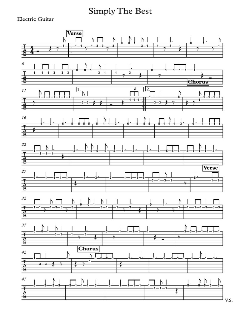 Simply the best guitar pdf musical forms songs