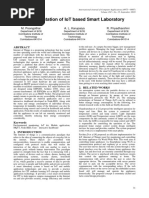 Implementation of Iot Based Smart Laboratory: M. Poongothai A. L. Karupaiya R. Priyadharshini