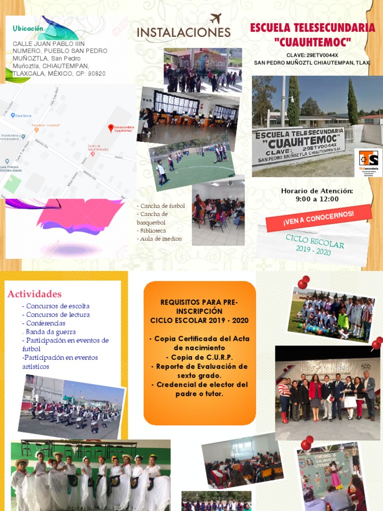 Escuela Telesecundaria "Cuauhtémoc" | PDF