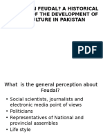 Is Pakistan Feudal? A Historical Account of The Development of Agriculture in Pakistan