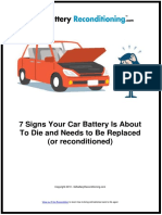 7 Signs Your Car Battery Is About To Die and Needs To Be Replaced (Or Reconditioned)