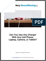 Can You Use Any Charger With Any Cell Phone, Laptop, Camera, or Tablet?
