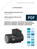 Alternadores Sincronicos WEG Línea AG10 - Manual de Instalación, Operación y Mantenimiento.pdf