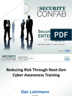 CSO Confab Dan Lohrmann Reducing Risk Through Next Gen Cyber Awareness Training