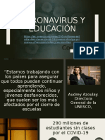 Coronavirus y Educacion