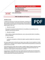 Informe 2 (Identificacion de Proyectos) - Evaluacion de Proyectos