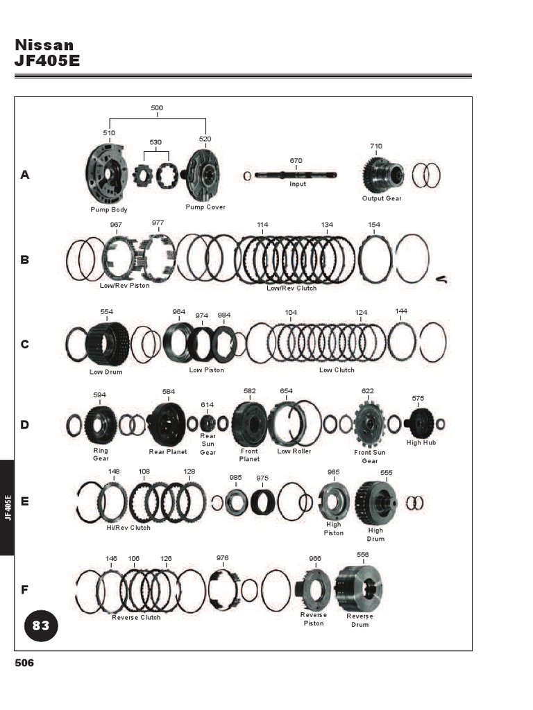 JF405E | PDF | Clutch | Vehicle Parts