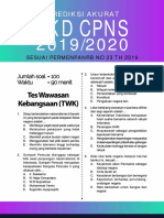 Prediksi Soal SKD CPNS CAT 2019-2020 Full Pembahasan PDF