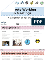 Remote Working & Meetings: A Compilation of Tips and Advice