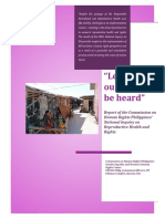 Let Our Voices Be Heard: Insights from the CHR Philippines' National Inquiry on Reproductive Health and Rights