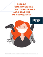 Guia de Recomendaciones Higienico Sanitarias para Salones de Peluqueria PDF
