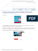 Functions and Importances of Electrical Stability of Oil Based Mud - Drilling Formulas and Drilling Calculations PDF