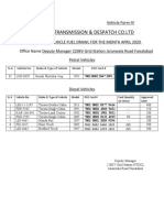 National Transmission & Despatch Co - LTD: Vehicle Form-IV