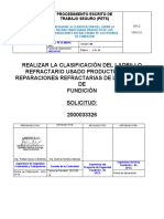 Procedimiento - Clasificacion de Ladrillo