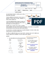 Guia de Clase Naturales 27 de Marzo Grado Primero 1 Periodo