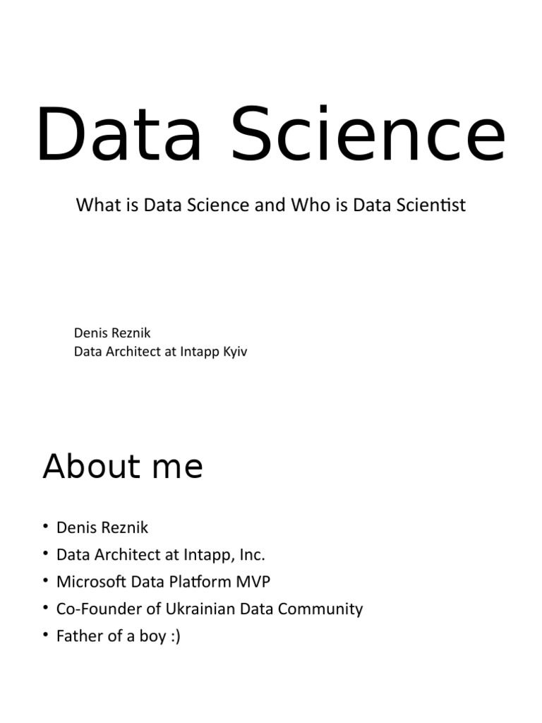 Understanding Data Science and Roles | PDF | Data Science | Big Data