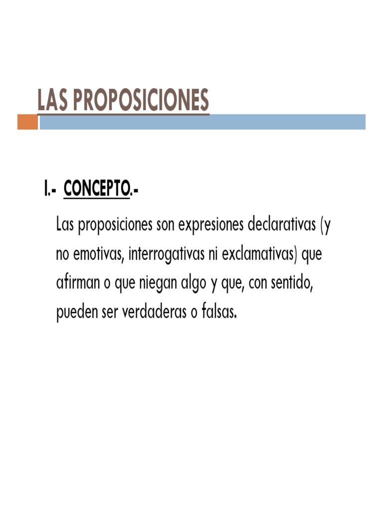 1-Las Proposiciones PDF | PDF | Proposición | Si y solo si