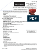 Technical Data: Model E-1 Deluge Valve Angle Style