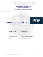 NOTAS DE CATEDRAS de CARRETERA I Y II, Revision 2018 PDF