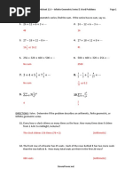 Algebra Ii Worksheet 11.4 - Infinite Geometric Series & Word Problems