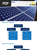 Types of PV Systems: Olindo Isabella