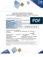 Guía de Actividades y Rúbrica Evaluación - Tarea 3 - Metabolismo Catabolismo y Anabolismo PDF