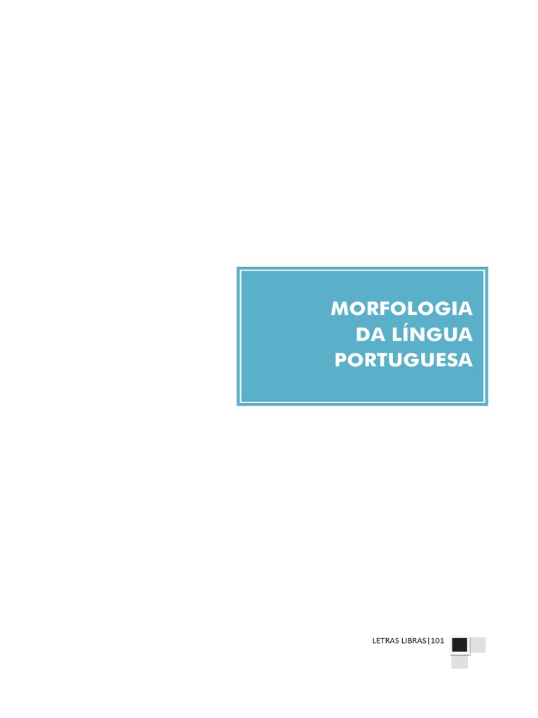 Morfologia da Língua Portuguesa | PDF | Palavra | Linguística