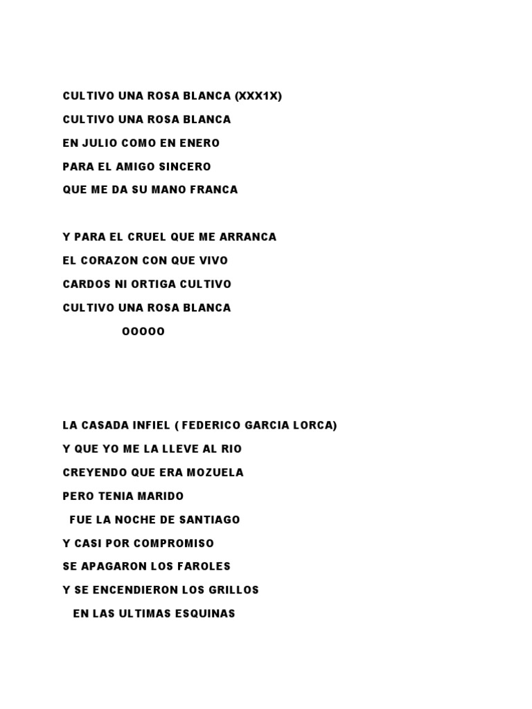 Cultivo Una Rosa Blanca PDF