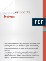 Acute Periodontal Lesions