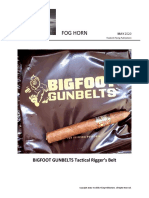Bigfoot Gunbelts Tactical Rigger's Belt