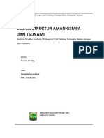 Analisis struktur SD Negeri 23/24 Padang terhadap beban gempa dan tsunami