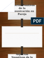 Aspectos Positivos y Negativos de La Comunicación en Pareja