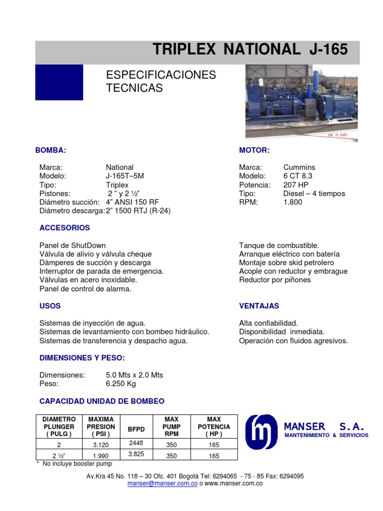 Ficha Técnica Motor Cummins 6CT | PDF