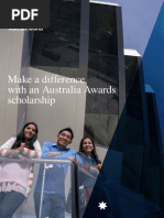 Make A Difference With An Australia Awards Scholarship