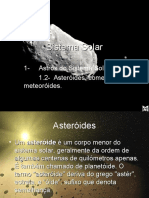 Sistema Solar - Asteróides, cometas e meteroróides