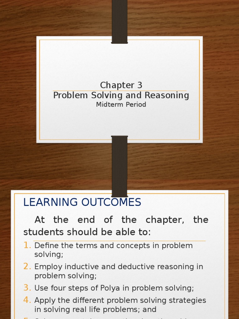 Ch. 3: Problem Solving & Reasoning | PDF | Reason | Deductive Reasoning