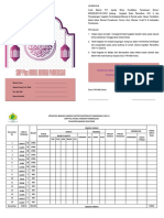 Buku Kontrol Kegiatan Ramadhan