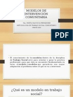 Modelos de Intervención Comunitaria 1