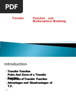 Transfer Function and Mathematical Modeling