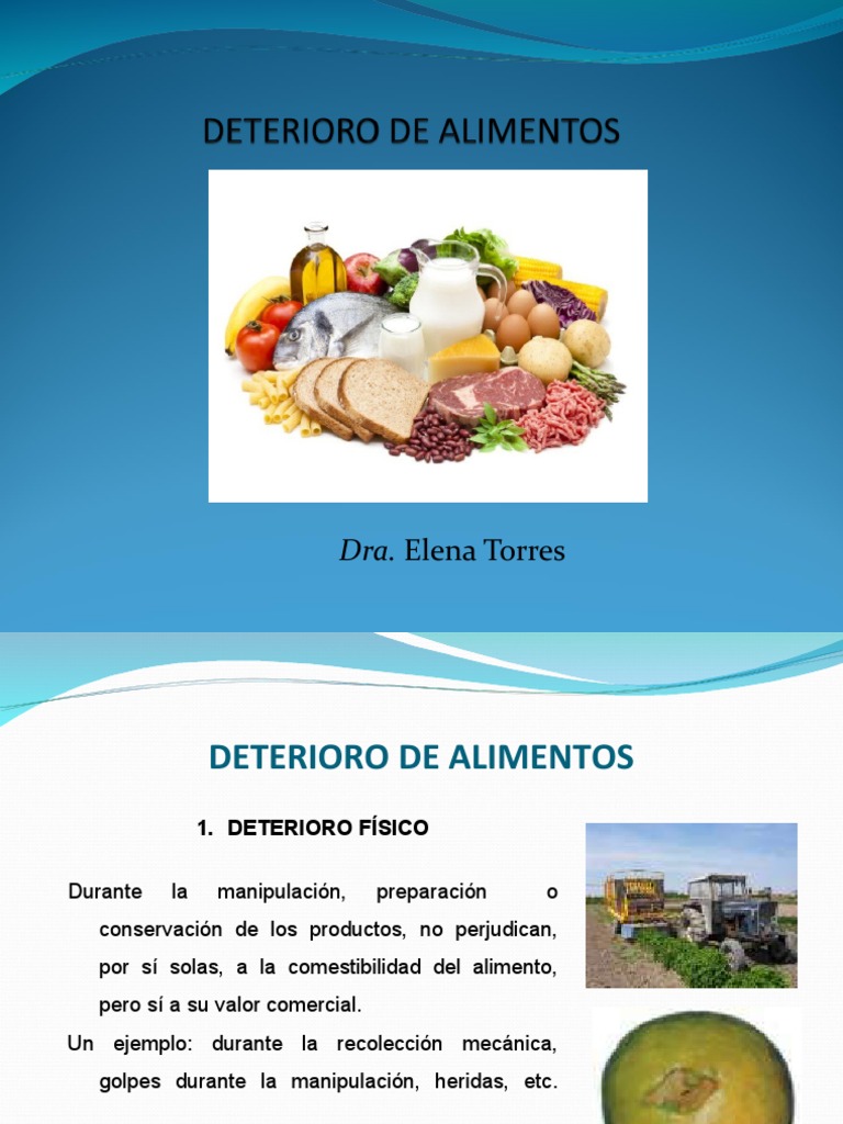 Deterioro de Alimentos | PDF | Alimentos | Comida y bebida