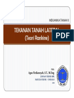 Tekanan Tanah Lateral-Rankine